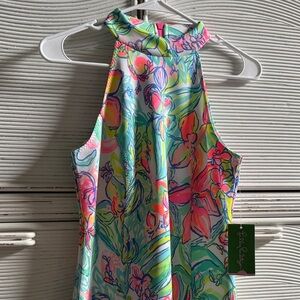 Lilly Pulitzer Multicolor Floral Halter Dress